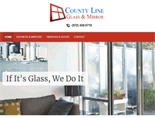 Tablet Screenshot of countylineglass.com